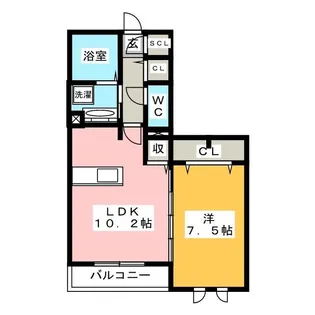 エポラール東別院【3階】の間取り