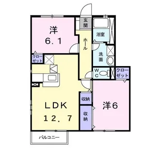 グランパレス III【1階】の間取り