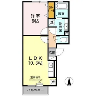 Re・EARTHの杜 もり【1階】の間取り