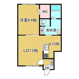 ABODE足寄【1階】の間取り