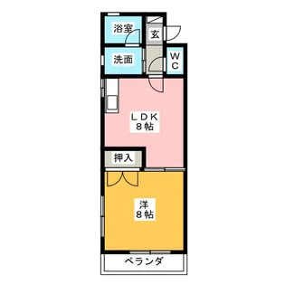 ハイツフィレンツェ【3階】の間取り