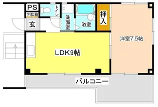 コーポ壱里山【3階】の間取り
