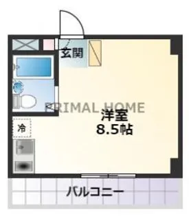 アサミハウス第6【3階】の間取り