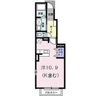 スペラーレ【1階】の間取り