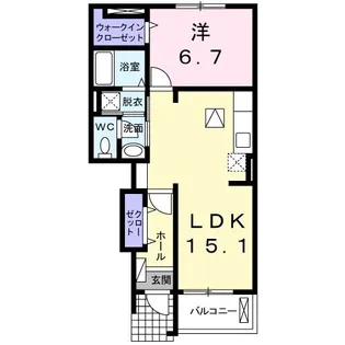 ベル・グランジェII【1階】の間取り