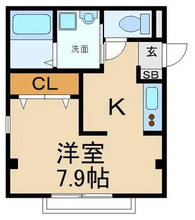 ソレイユIII K・S【1階】の間取り