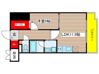 IZUMI ohrinkan【6階】の間取り