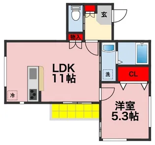 CoCoBASE【1階】の間取り