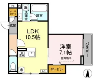 エミエール東成瀬【2階】の間取り
