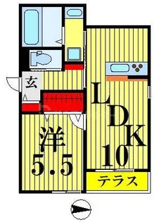 Regulus六町【1階】の間取り