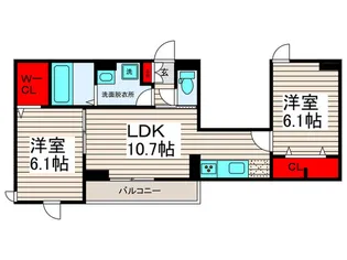 グラナーダ西新井【2階】の間取り