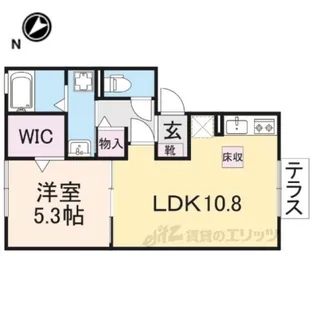 プレイスコート【1階】の間取り