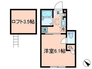 FERIO平井パークサイド【1階】の間取り