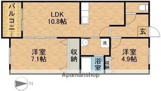 GARDEN昴【2階】の間取り