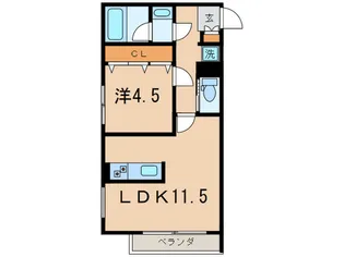 ロータス駒沢【2階】の間取り