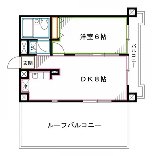 シャルマン中野坂上【5階】の間取り