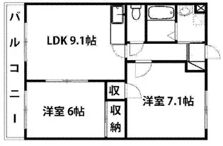 ベルデュール【2階】の間取り