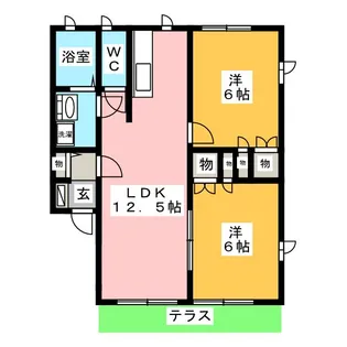 パーク高町C【1階】の間取り