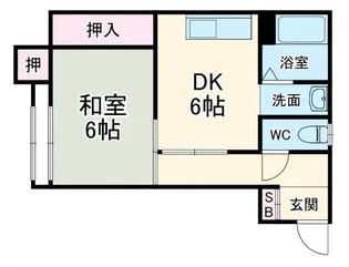 南同ビル【2階】の間取り