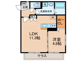 Next Life Ohiraki 3-7a【2階】の間取り