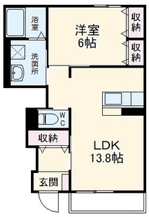 パルティール【1階】の間取り