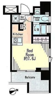 レジディア市谷薬王寺【8階】の間取り