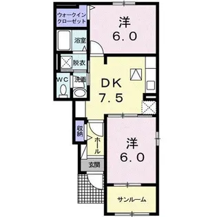 メゾンイケダ【1階】の間取り