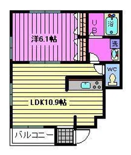 サン・ヴェルデ【1階】の間取り