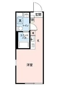 LUDENS平和島【2階】の間取り