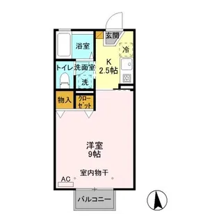 セジュール藤 E【1階】の間取り