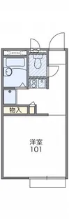 レオパレス八原【1階】の間取り