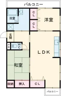 芦田マンション【1階】の間取り