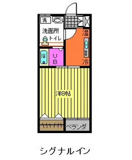 シグナルインB棟【2階】の間取り