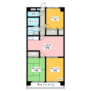 ロイヤルマンション三河安城【4階】の間取り