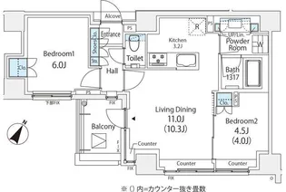オークプレイス目黒行人坂【3階】の間取り