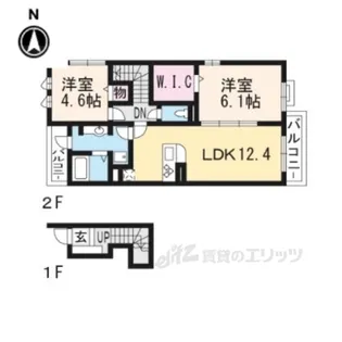 エスポワールブリイエ【2階】の間取り