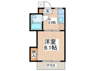 山田ハイツ【1階】の間取り
