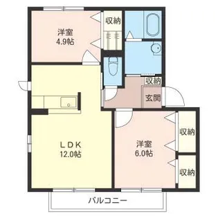 ソフィアB棟【1階】の間取り