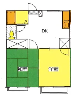 グリーンロード君津【2階】の間取り