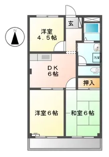 ピアパープル【2階】の間取り