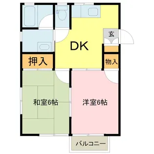 メゾン古谷C【2階】の間取り