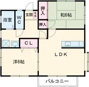 UCHINOハイツ【1階】の間取り