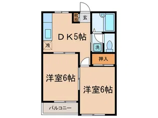 グランド・ウール・コート【1階】の間取り