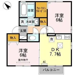 ツバイ・ベーレン B棟【1階】の間取り