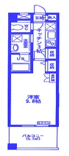 ラ・クールさいたま【6階】の間取り