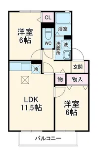 アークパレス【1階】の間取り