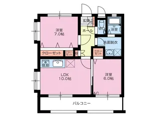 レアールミーテ香陵【2階】の間取り