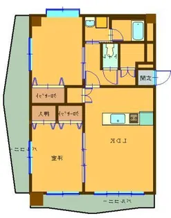 エクセラントメゾンー与次郎【8階】の間取り