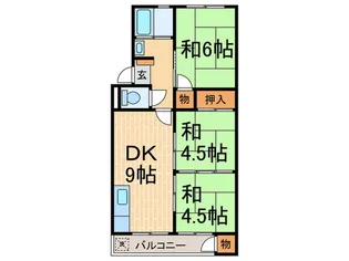 垂水農住団地3号棟【3階】の間取り