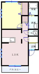鹿島町グリーンコーポ【2階】の間取り
